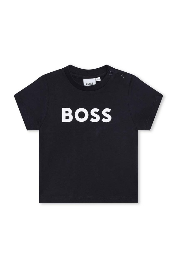 Tričko pre bábätko BOSS okrúhly tmavomodrá J05P12.60.81