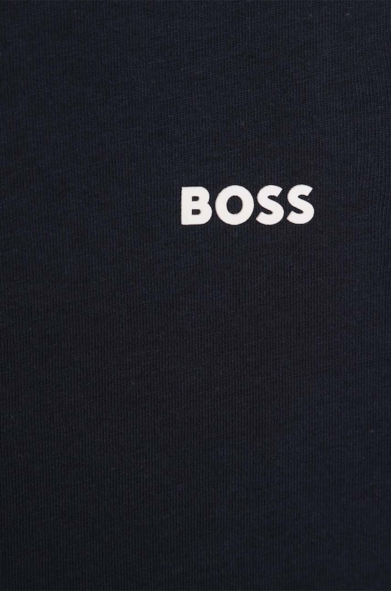 Αγορίστικα Παιδικό βαμβακερό μπλουζάκι BOSS J25P23.102.150 σκούρο μπλε