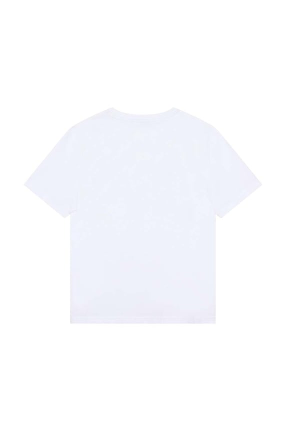 BOSS t-shirt bawełniany dziecięcy J25P24.114.150 biały SS23
