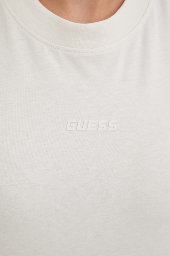 Бавовняна футболка Guess V3RI08.I3Z14 бежевий