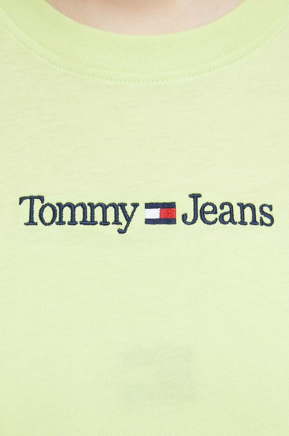 Tommy Jeans t-shirt bawełniany DW0DW15049.PPYX zielony