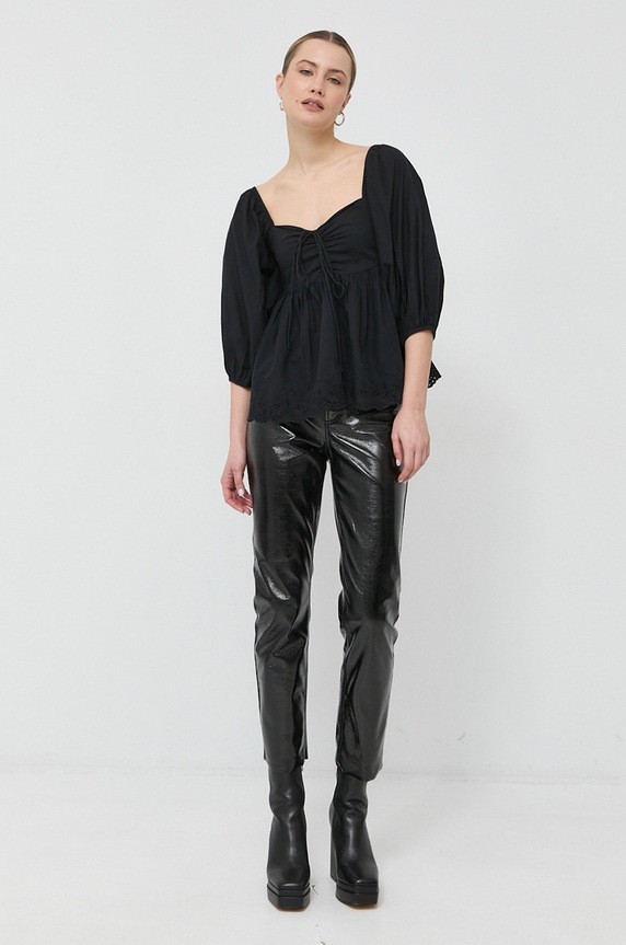Notes du Nord bluzka bawełniana Filippa 12957 czarny SS23