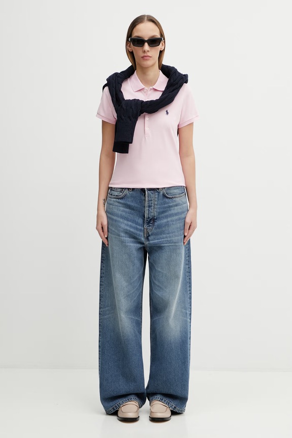 Polo tričko Polo Ralph Lauren 211870245 ružová