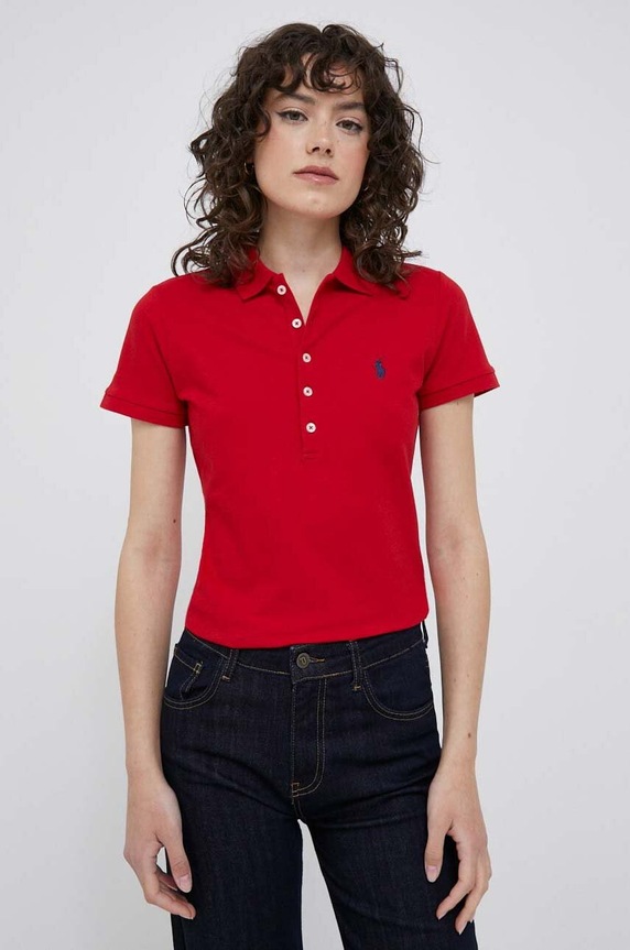 Polo tričko Polo Ralph Lauren červená 211870245