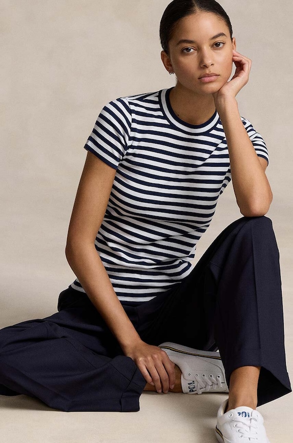 Polo Ralph Lauren t-shirt bawełniany biały 211891520