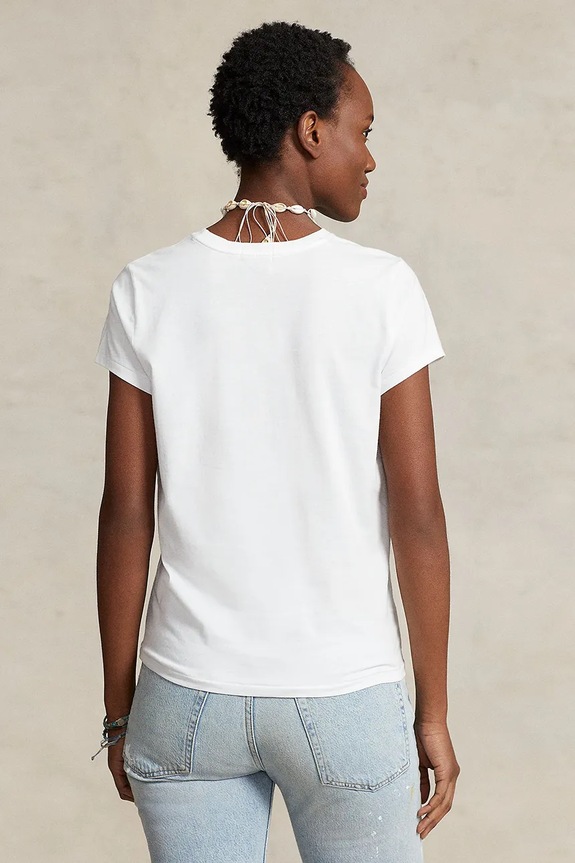 Pamučna majica Polo Ralph Lauren 211898698 bijela AA00