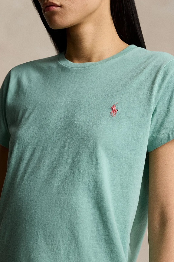 Ρούχα Βαμβακερό μπλουζάκι Polo Ralph Lauren 211898698 πράσινο