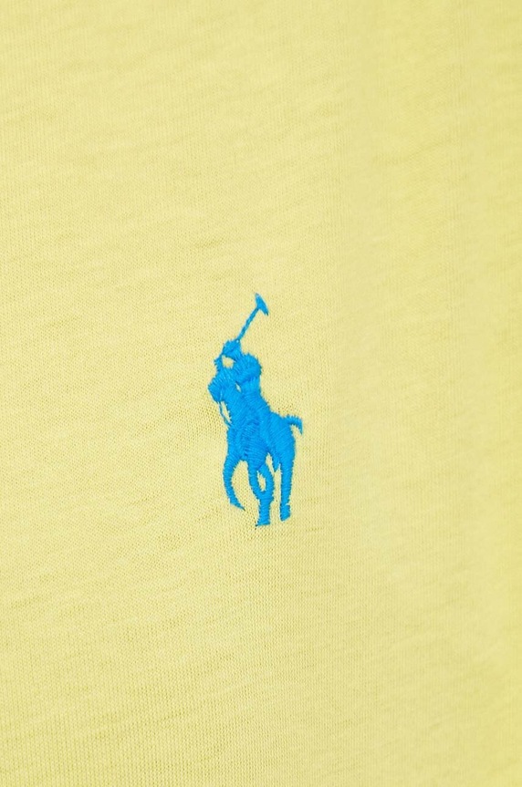 Βαμβακερό μπλουζάκι Polo Ralph Lauren 211898698 κίτρινο