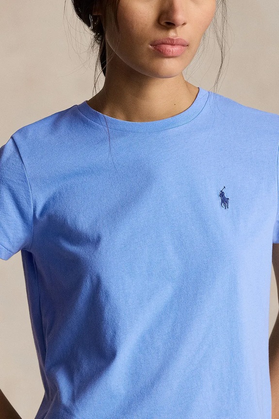 Βαμβακερό μπλουζάκι Polo Ralph Lauren μπλε 211898698