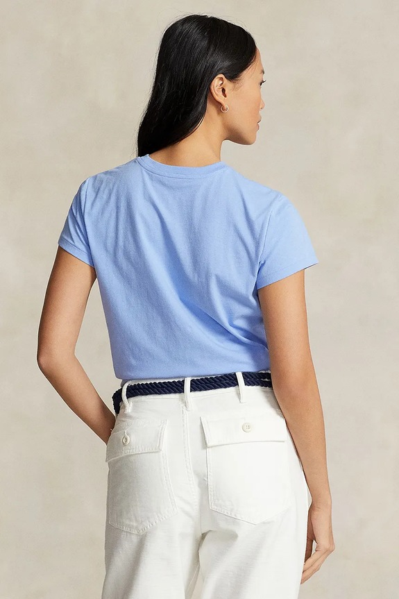 Polo Ralph Lauren pamut póló 211898698 kék AA00