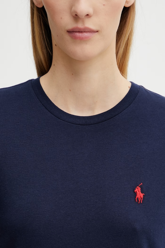 Pamučna majica Polo Ralph Lauren mornarsko plava 211898698