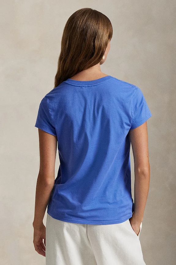 Bavlněné tričko Polo Ralph Lauren 211902403 modrá AA00
