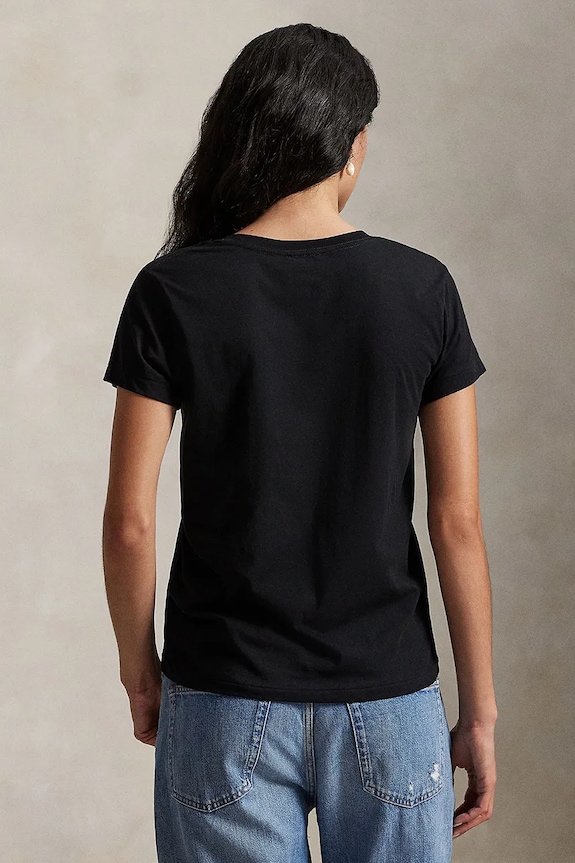 Bavlněné tričko Polo Ralph Lauren 211902403 černá AA00