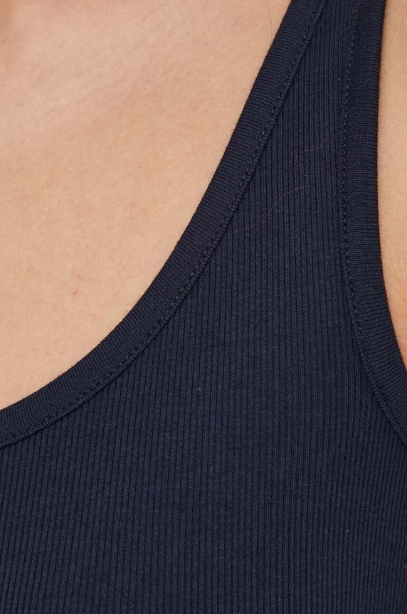 Lauren Ralph Lauren dámsky top s bavlnou tmavomodrá 200704777