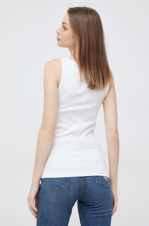 Îmbrăcăminte Lauren Ralph Lauren top de damă cu bumbac 200704777 alb