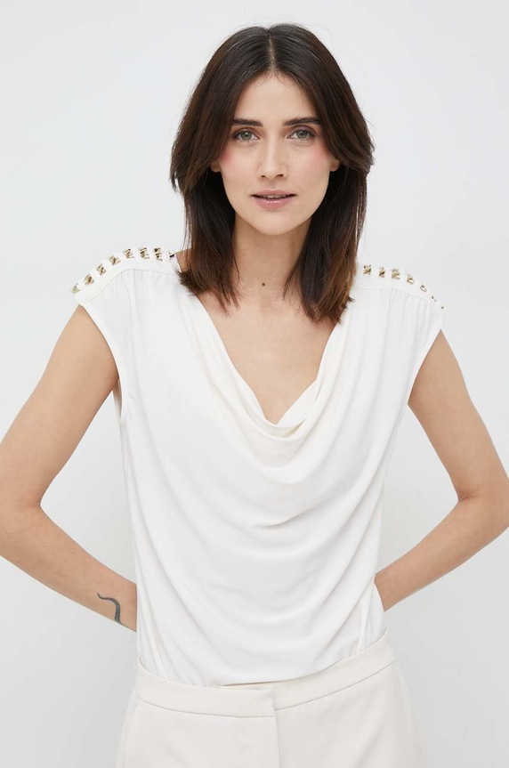 Lauren Ralph Lauren bluza imprimeu alb 200898441