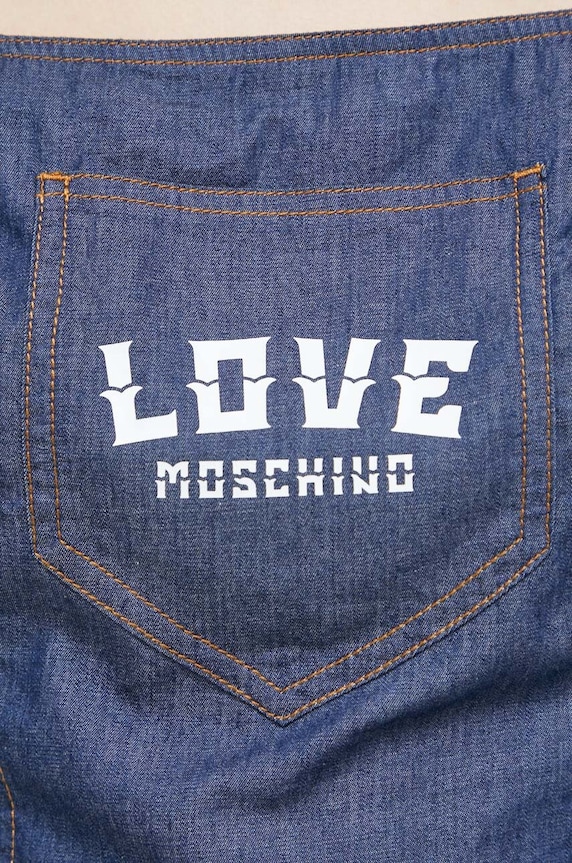 Суичър Love Moschino W.C.E77.01.T.174A тъмносин
