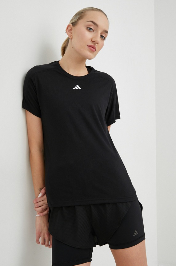 adidas Performance t-shirt treningowy Train Essentials regular czarny HR7795