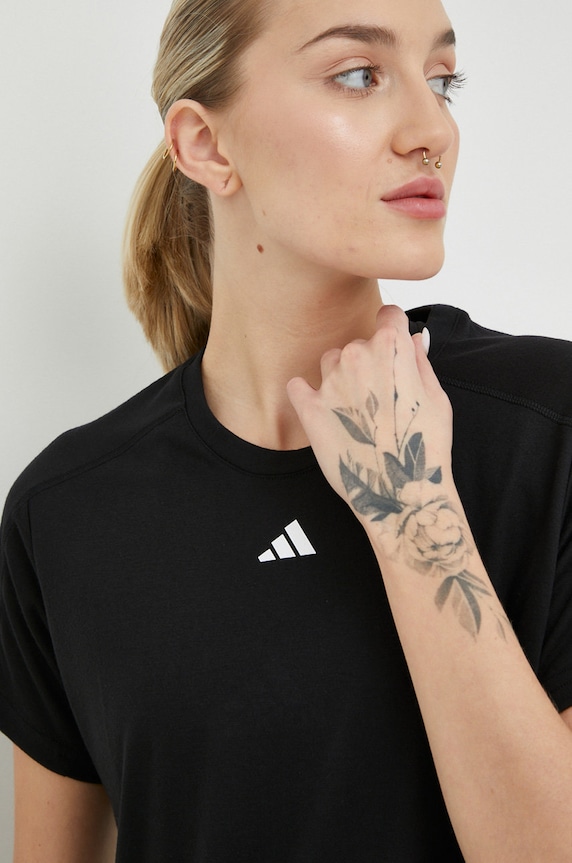 adidas Performance t-shirt treningowy Train Essentials czarny HR7795