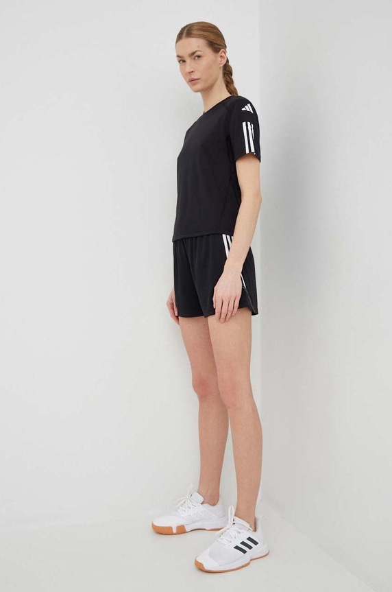 Тениска за трениране adidas Performance Training Essentials стандартна черен HR7843