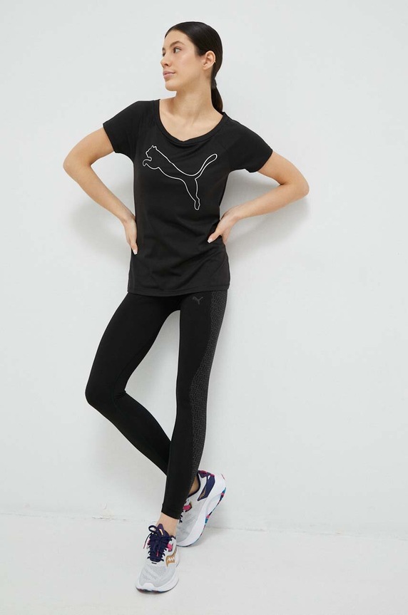 Puma edzős póló Favorite 522420 fekete AW24