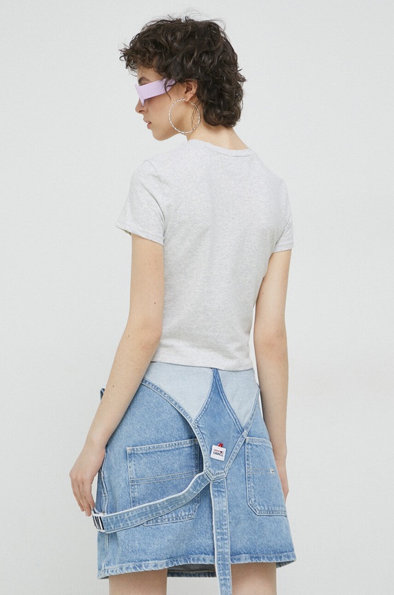 Ρούχα Μπλουζάκι Abercrombie & Fitch KI139.3193.112 γκρί