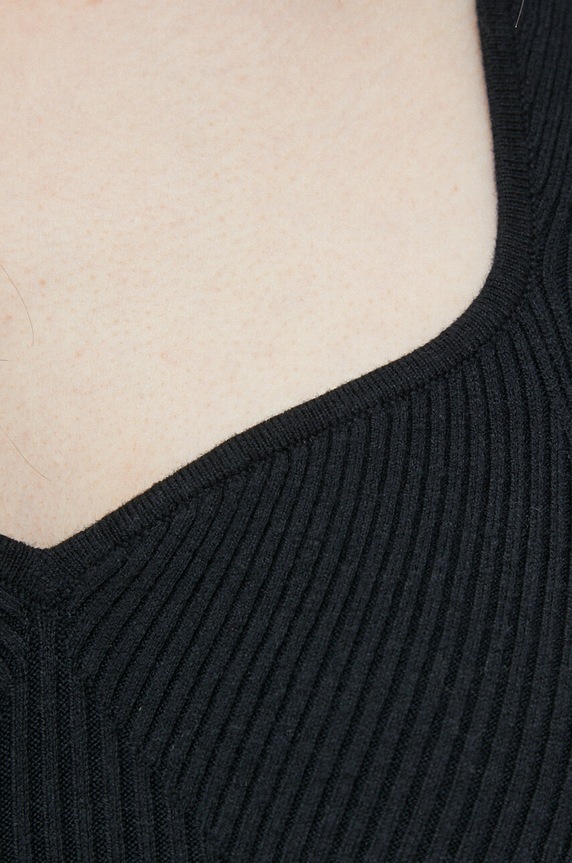 Abercrombie & Fitch top KI150.3038.900 negru