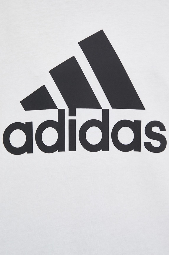 Bombažna kratka majica adidas HR4930 bela