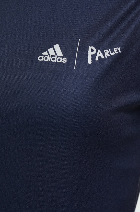 Μπλουζάκι για τρέξιμο adidas Performance x Parley HR6987 σκούρο μπλε