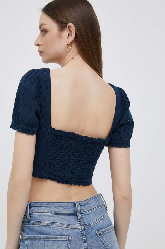 Odjeća Pamučni top Pepe Jeans Philana PL304506.594 mornarsko plava