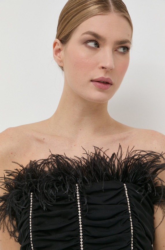 Patrizia Pepe top aplikacja czarny 1M3990.J116