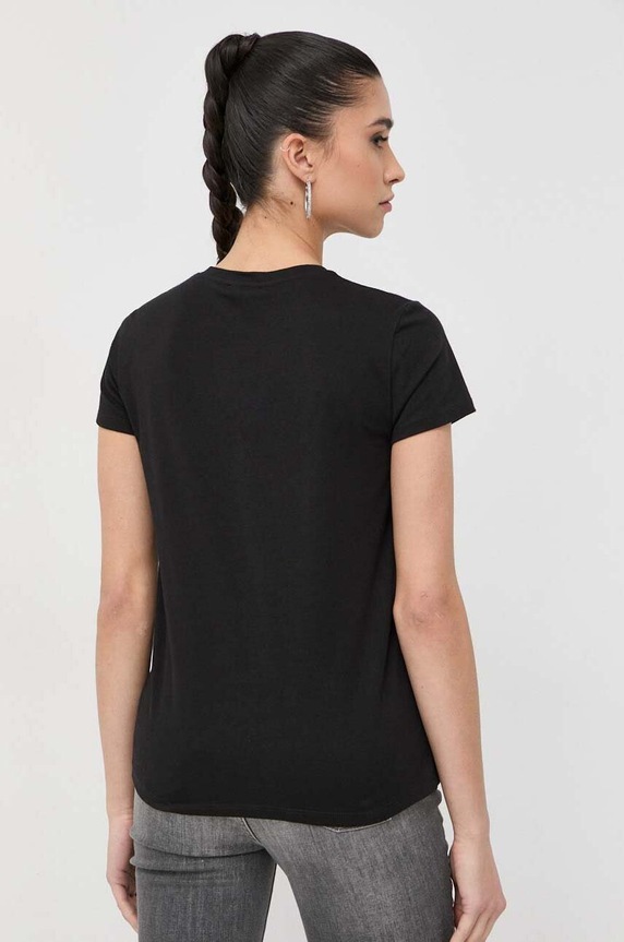 Îmbrăcăminte Liu Jo tricou din bumbac CA3396.J5003 negru