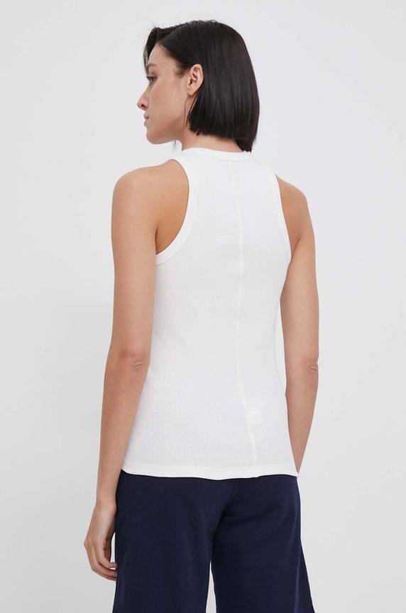 Odzież Lacoste top damski bawełniany TF5388 beżowy