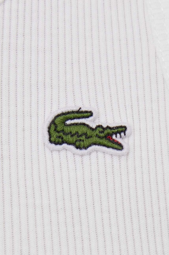 Lacoste top damski bawełniany TF5388 beżowy