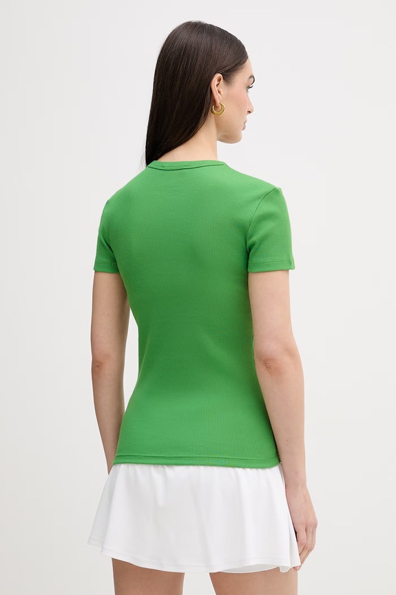 Ρούχα Βαμβακερό μπλουζάκι Lacoste TF5538 πράσινο