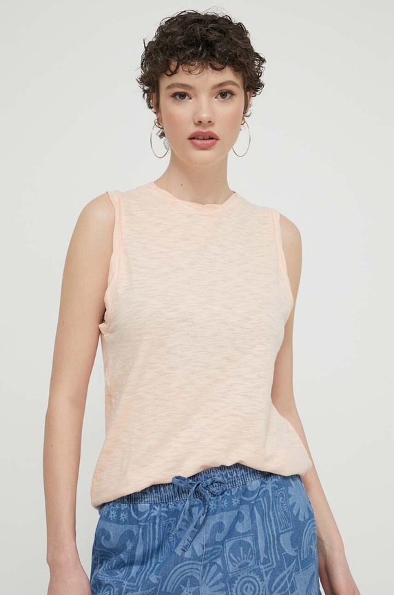 Roxy top tessuto elasticizzato arancione ERJKT03980