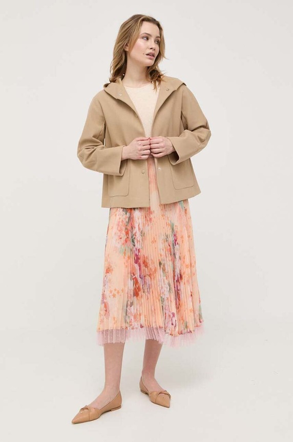 Max Mara Leisure vászon póló 2339411336600 bézs SS23