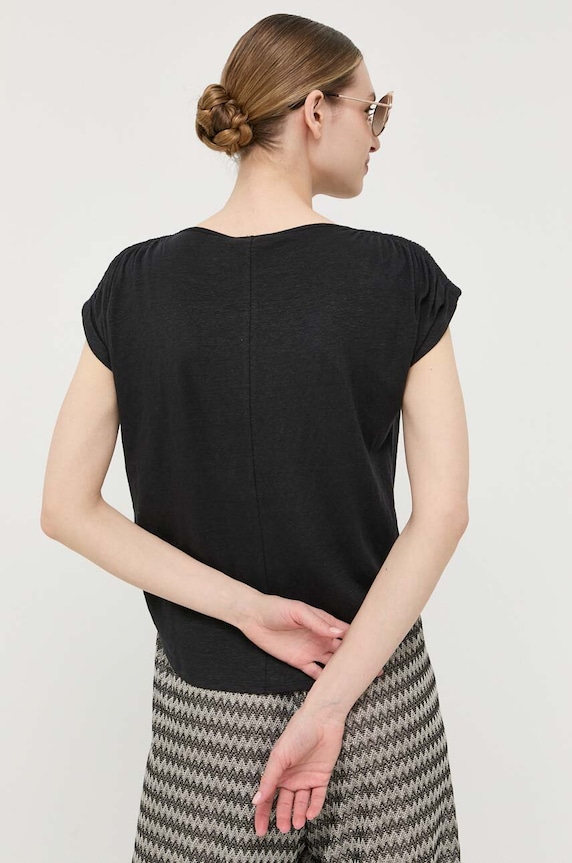 Îmbrăcăminte Max Mara Leisure tricou de in 2339411336600 negru