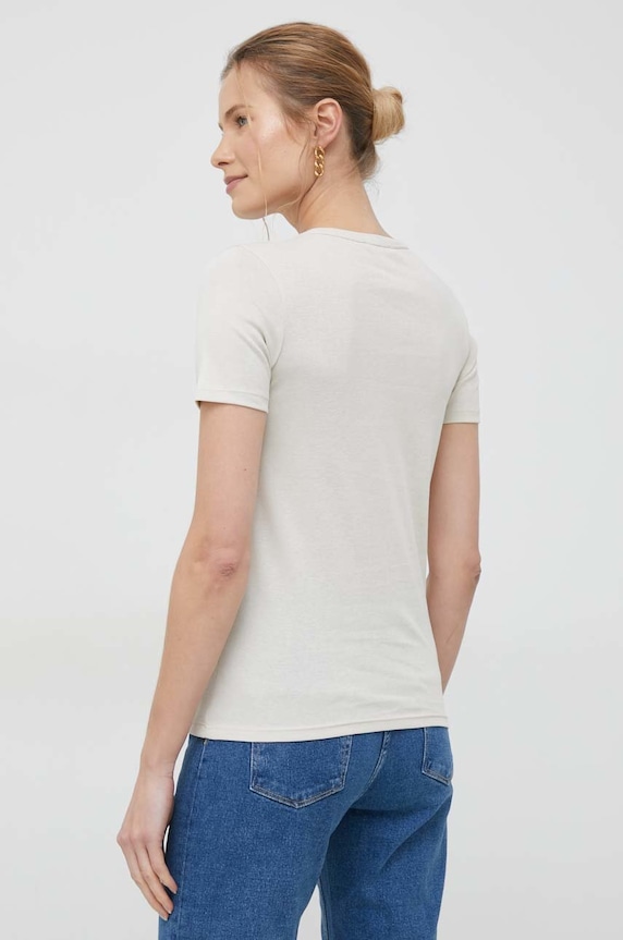 Дрехи Памучна тениска United Colors of Benetton 3GA2E16A0.152. бежов
