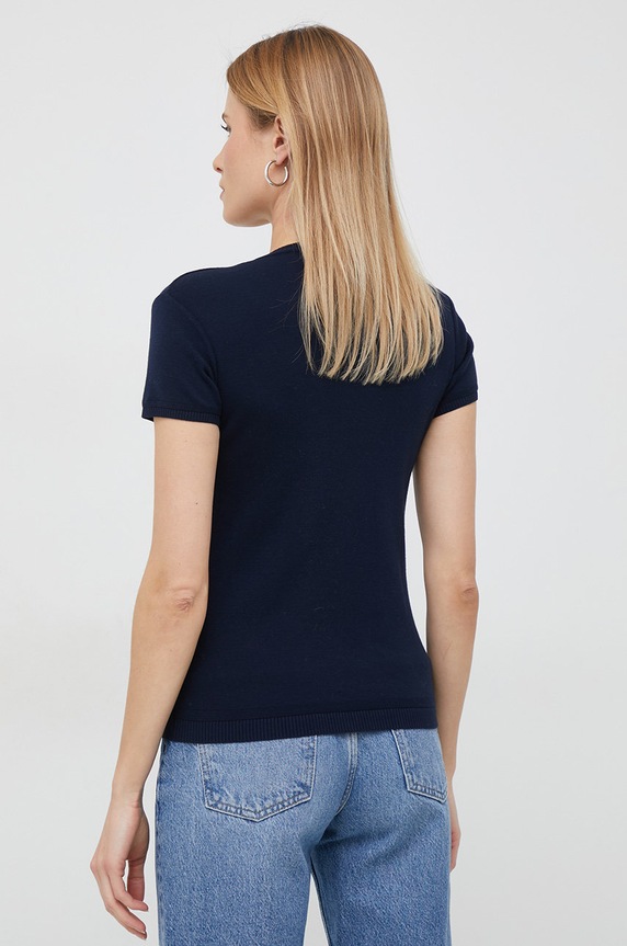 United Colors of Benetton sweter bawełniany 1091D1M10.016 granatowy AA00