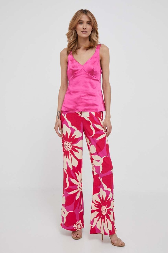 United Colors of Benetton felső 50V4DH009.02A rózsaszín SS23