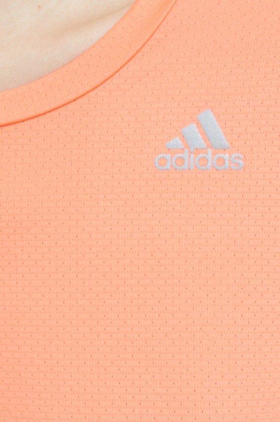 adidas Performance t-shirt do biegania Fast HR5700 pomarańczowy