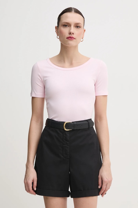 Tommy Hilfiger tricou roz WW0WW37866.PPYX