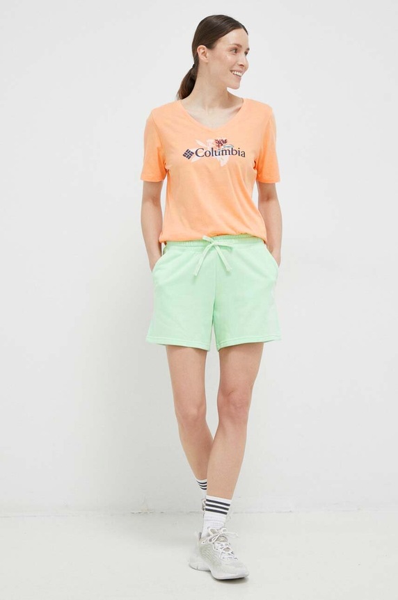Columbia t-shirt 1934611 pomarańczowy SS23