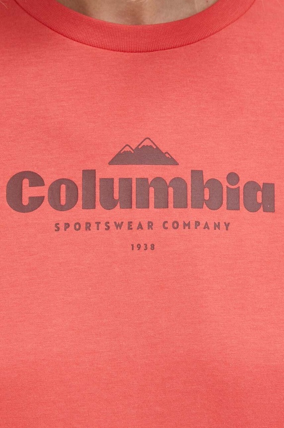 Columbia pamut póló North Cascades 1992085 piros