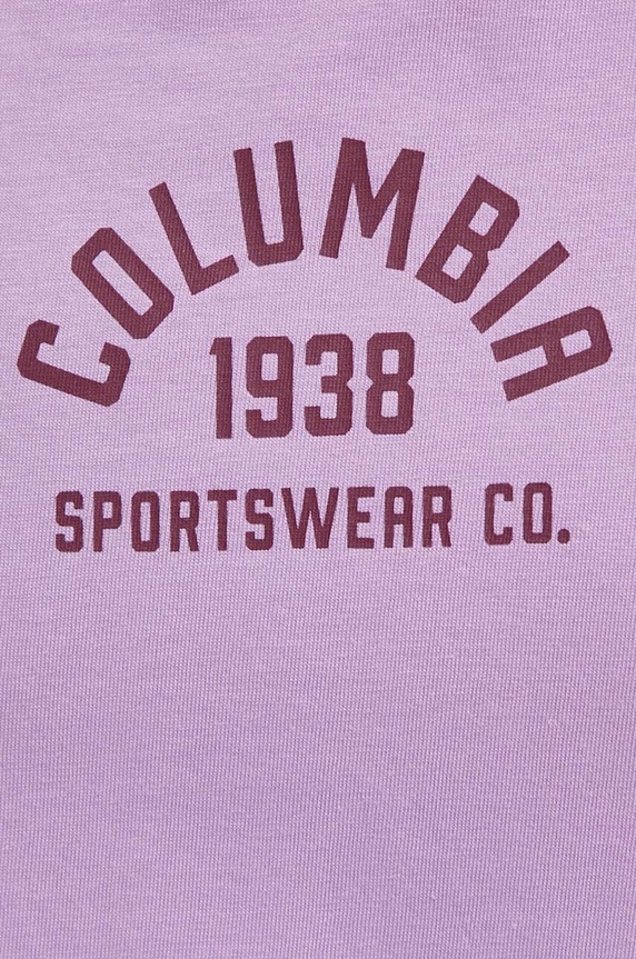 Columbia t-shirt bawełniany North Cascades 1992085 fioletowy