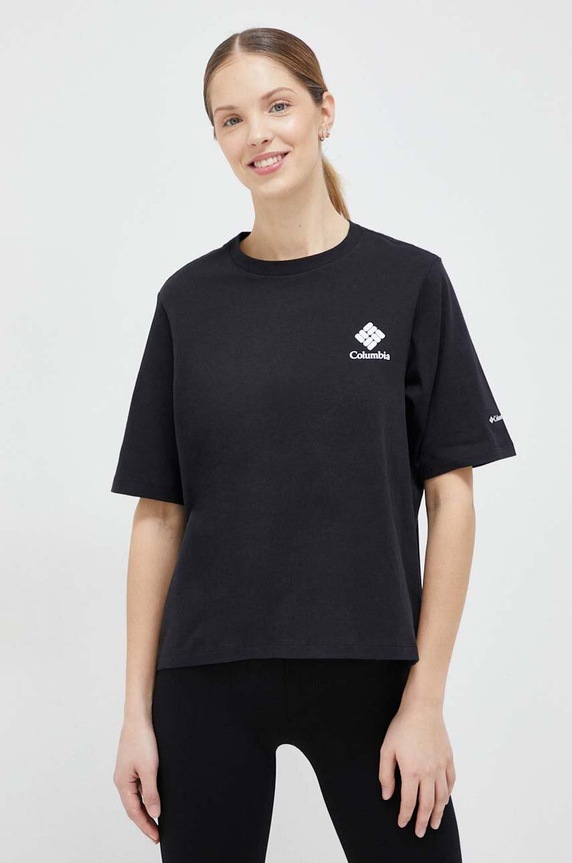 Ruházat Columbia t-shirt North Cascades 1992085 fekete