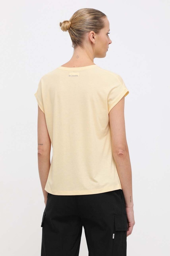 Îmbrăcăminte Columbia tricou sport Boundless Trek 2033481 galben