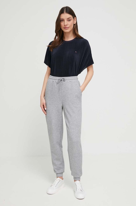 Tommy Hilfiger t-shirt piżamowy tkanina granatowy UW0UW04516.PPYX