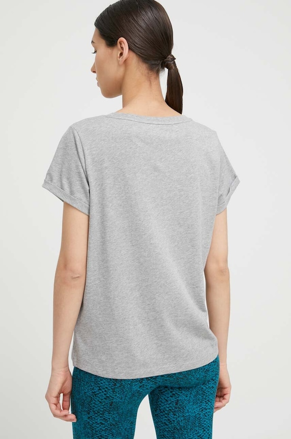 Odjeća Pamučna homewear majica kratkih rukava Tommy Hilfiger UW0UW04525.PPYX siva
